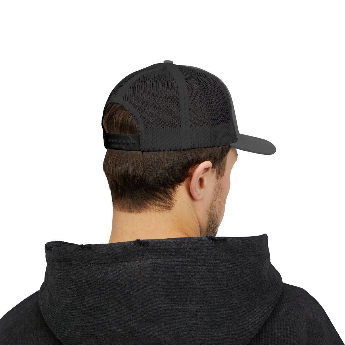 Low-key Silhouette Embroidered Mesh Snapback