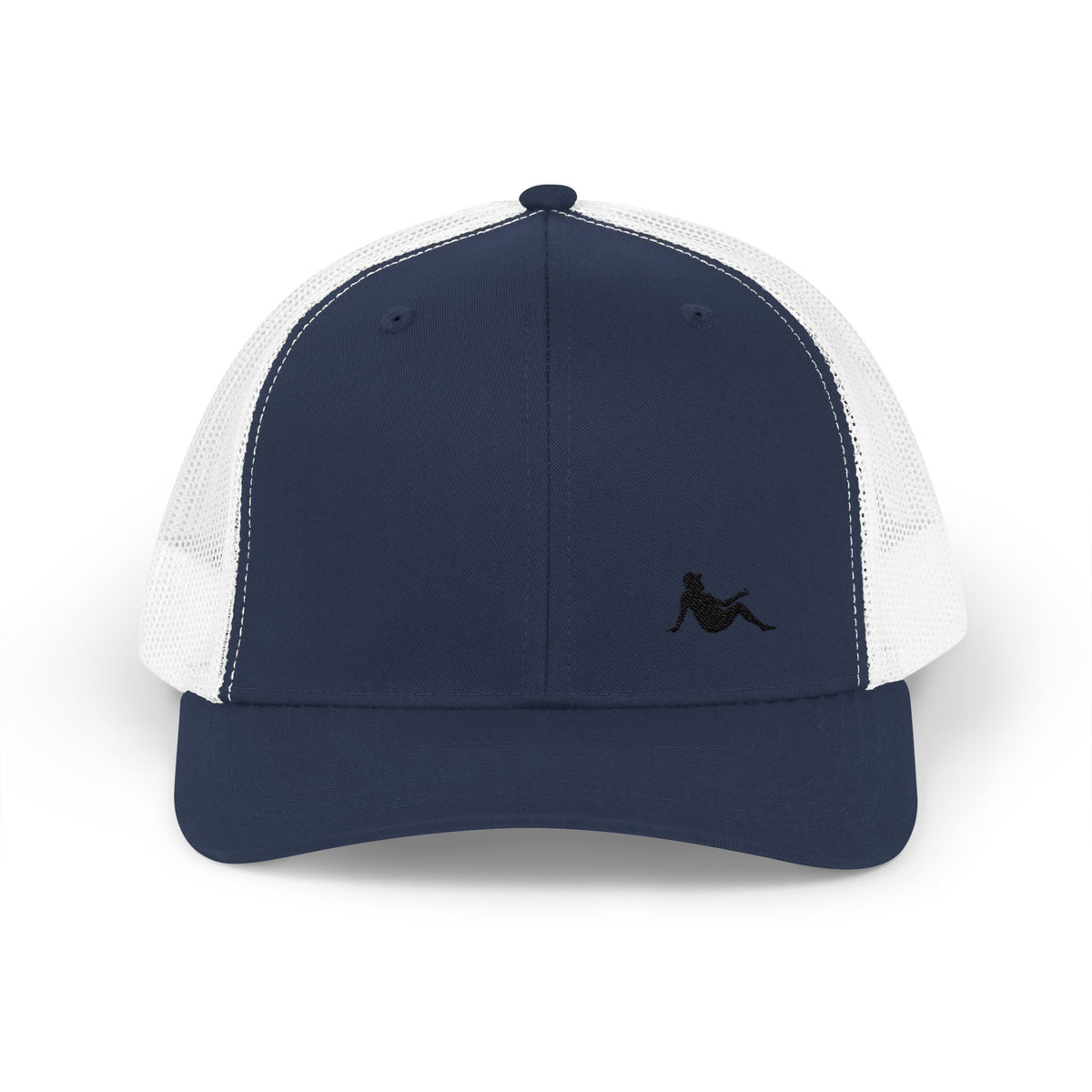 Low-key Silhouette Embroidered Mesh Snapback