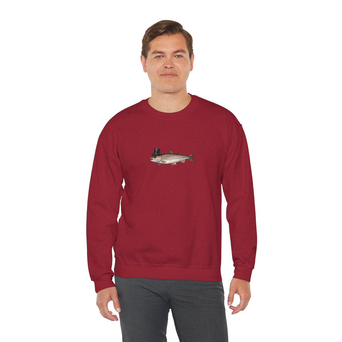 Rainbow Trout Top Hat Sweatshirt