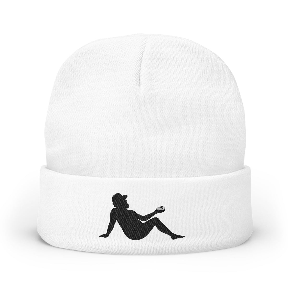 Embroidered Silhouette Beanie