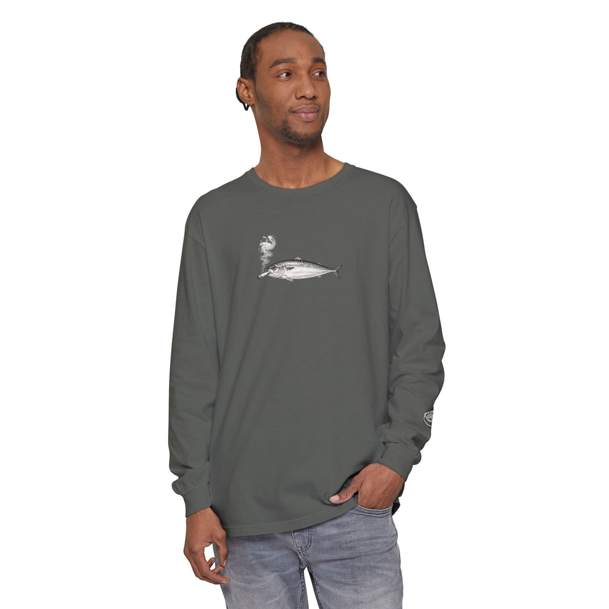 Smoking Fish Long Sleeve shirt