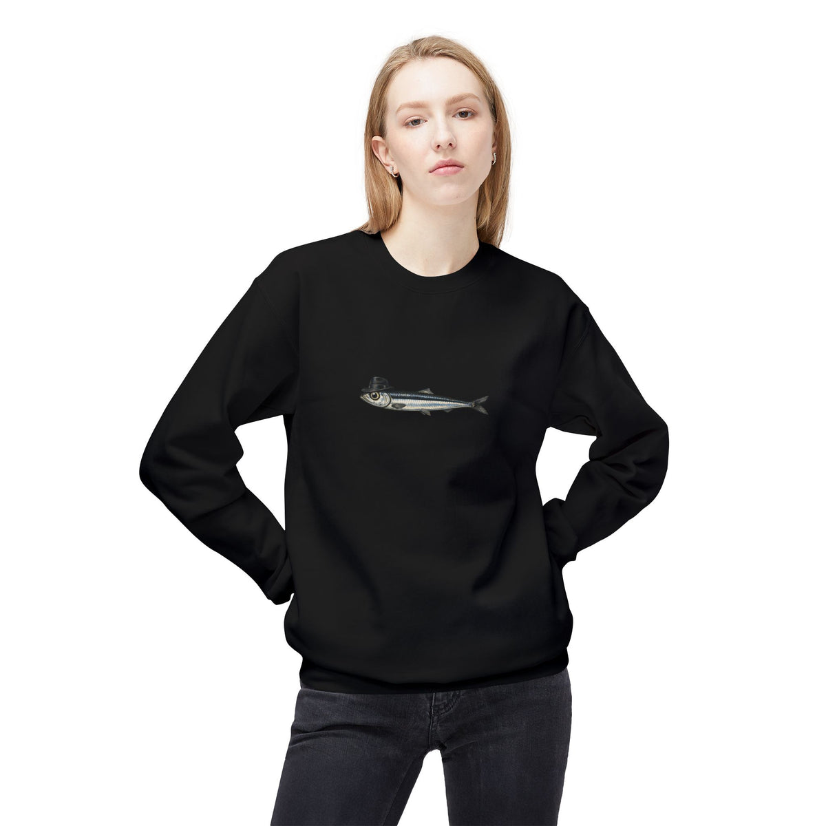 Anchovy Fedora Sweatshirt