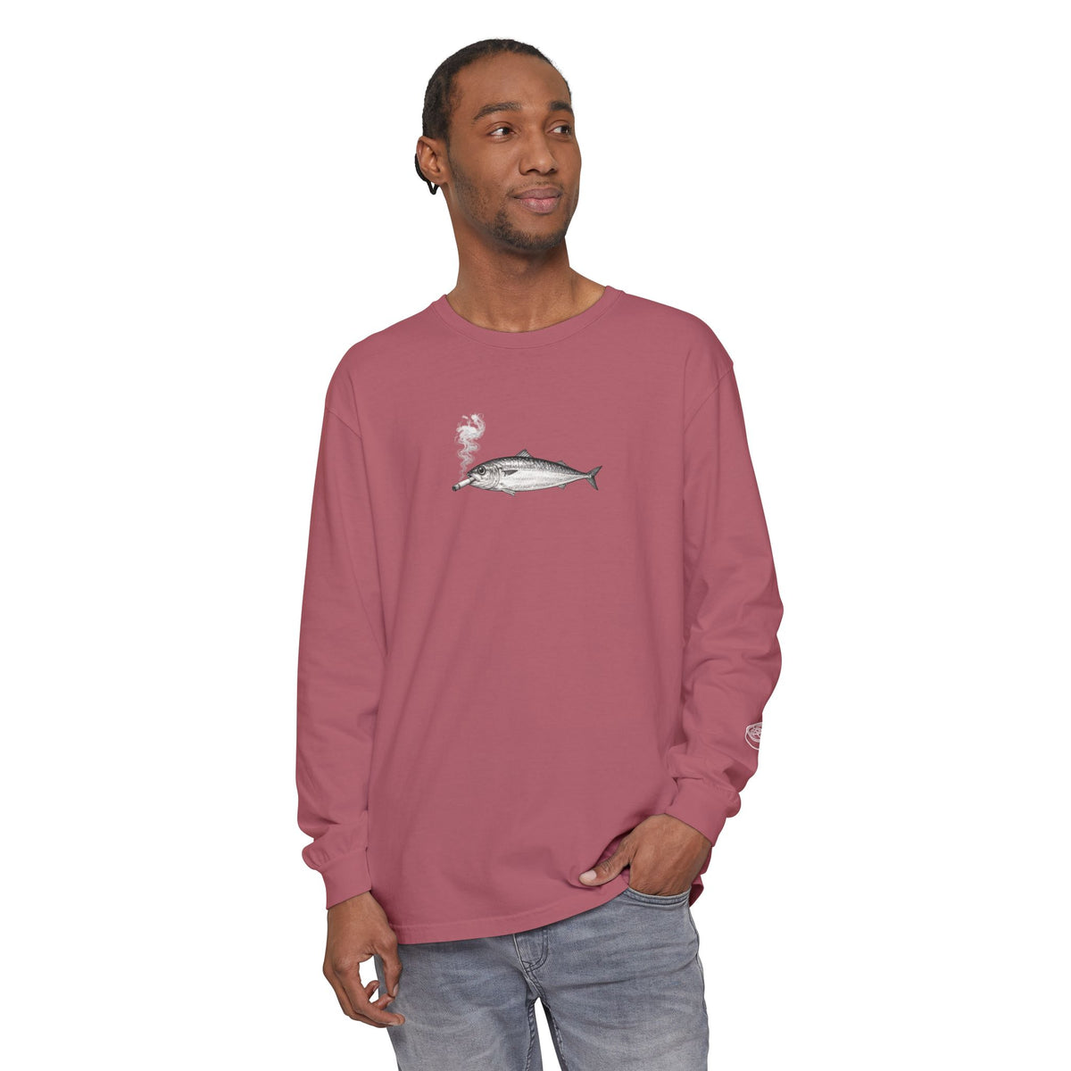 Smoking Fish Long Sleeve shirt