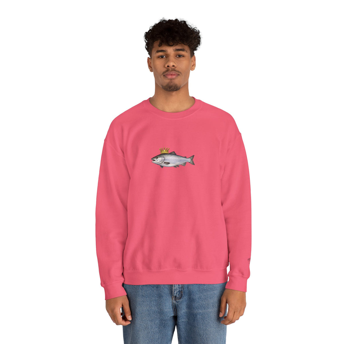 Crowned King Salmon Sweatshirt