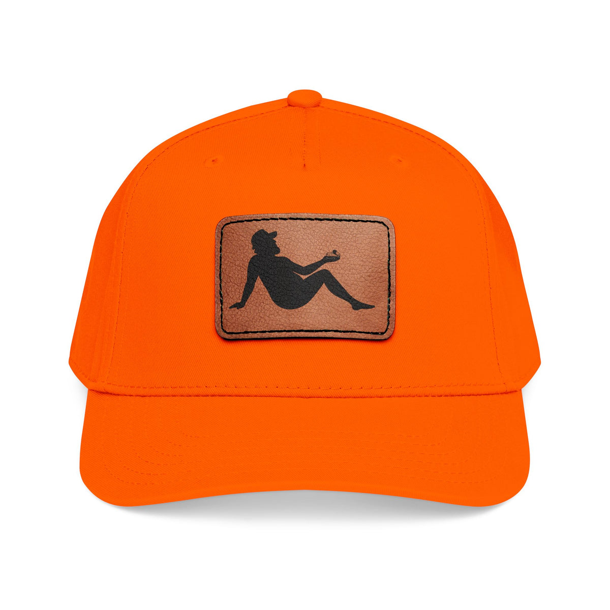 Silhouette Leather Patch Cap