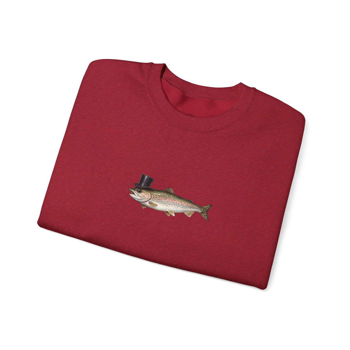 Rainbow Trout Top Hat Sweatshirt