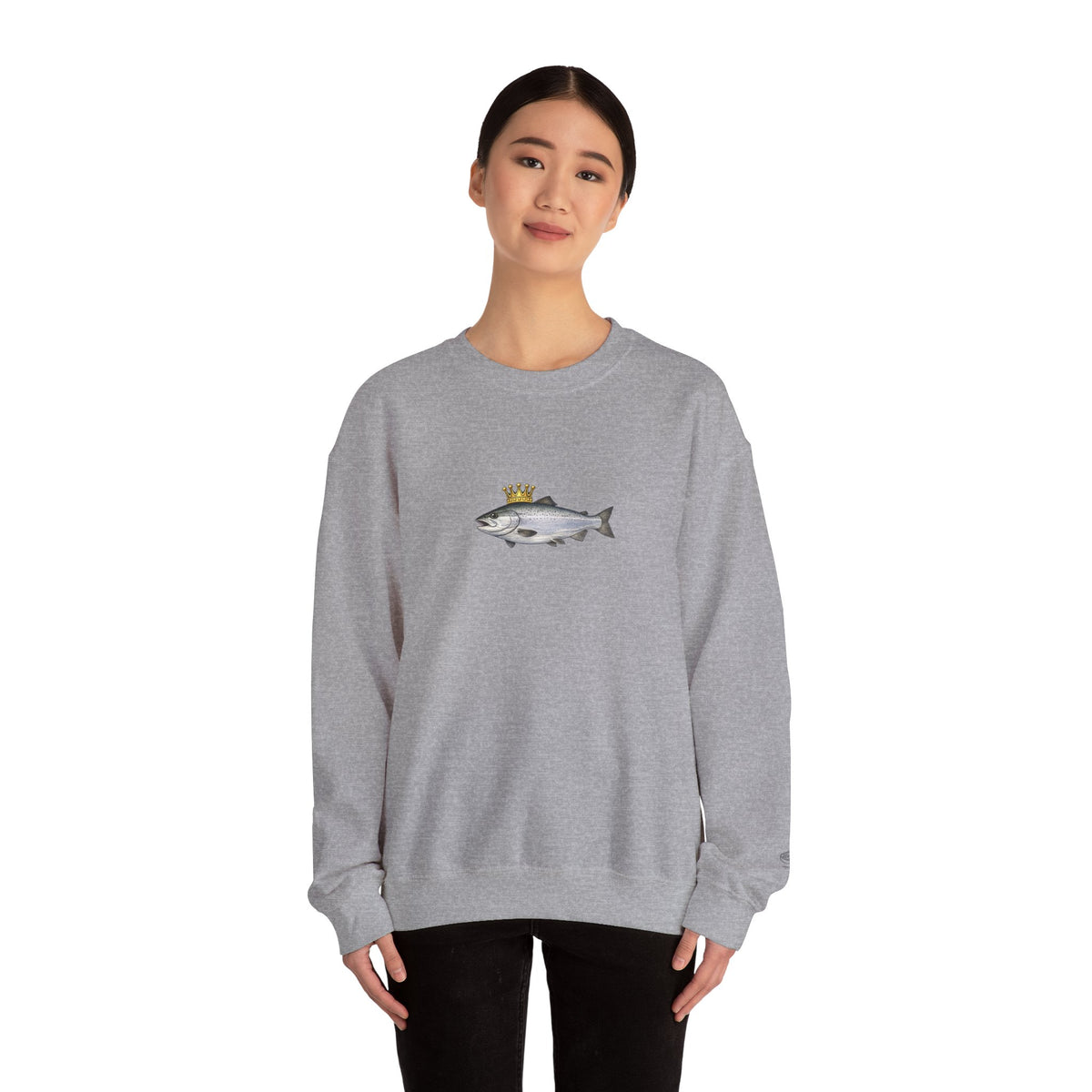 Crowned King Salmon Sweatshirt