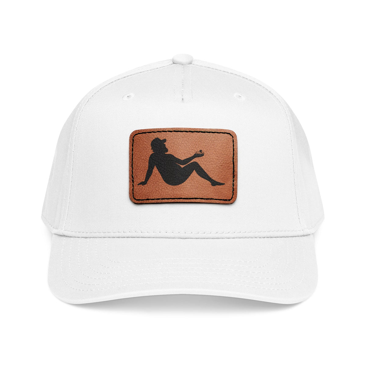 Silhouette Leather Patch Cap
