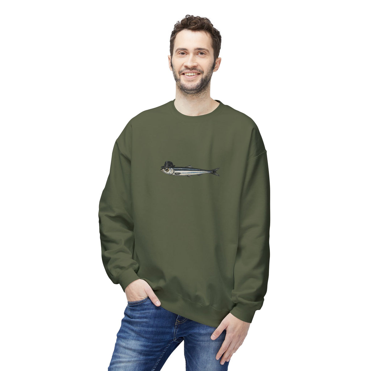 Anchovy Fedora Sweatshirt