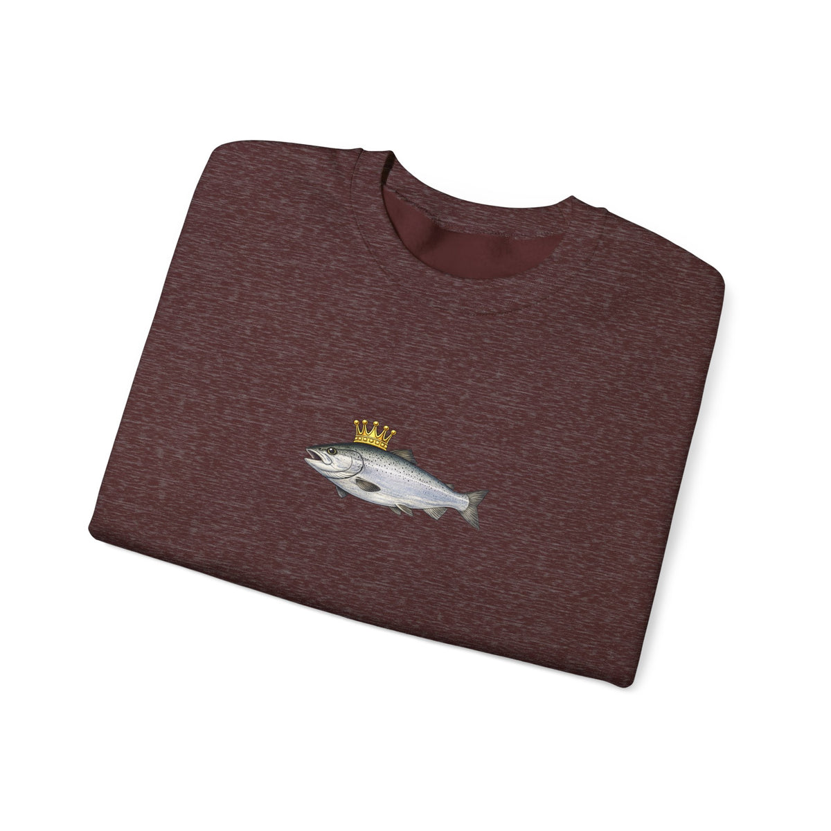 Crowned King Salmon Sweatshirt