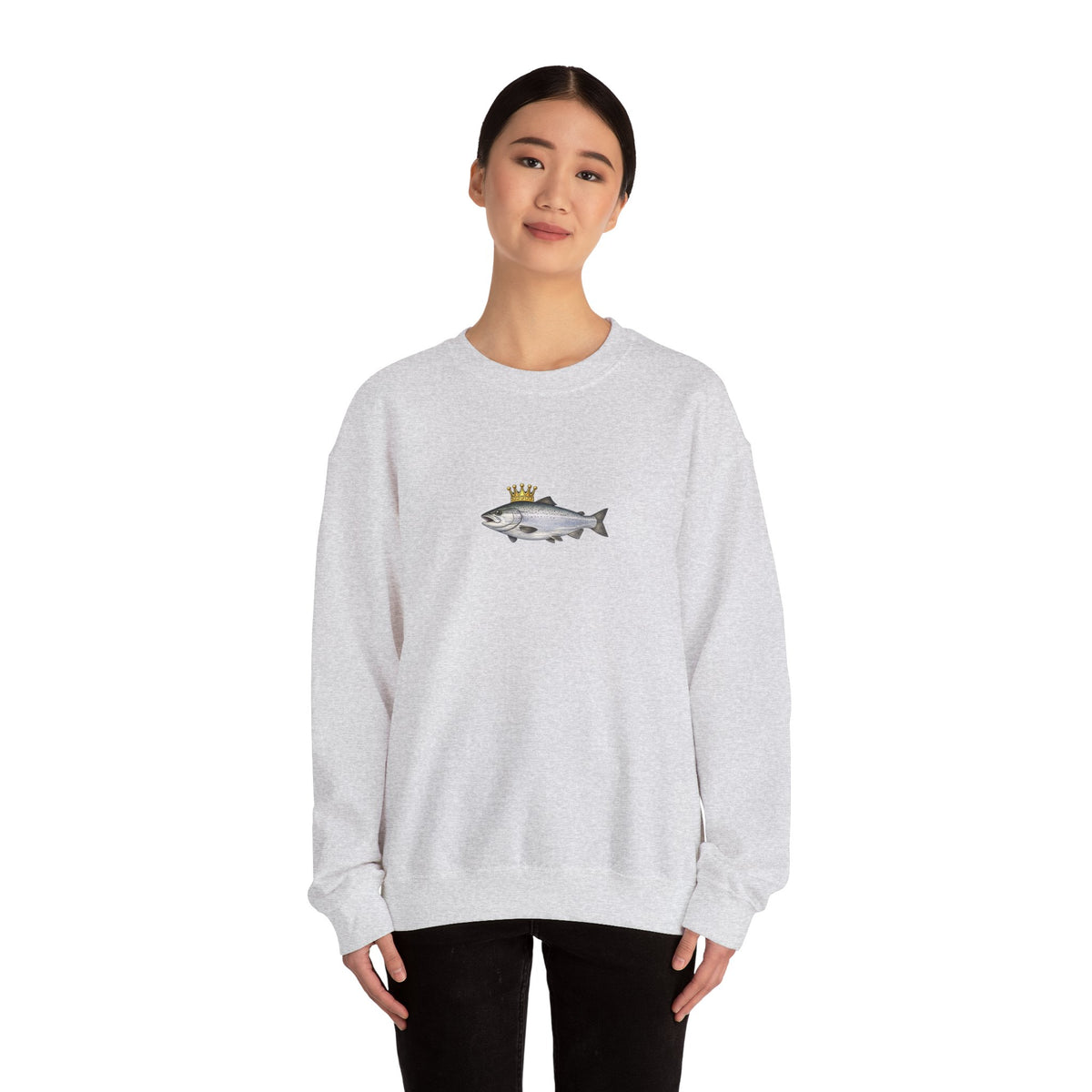 Crowned King Salmon Sweatshirt