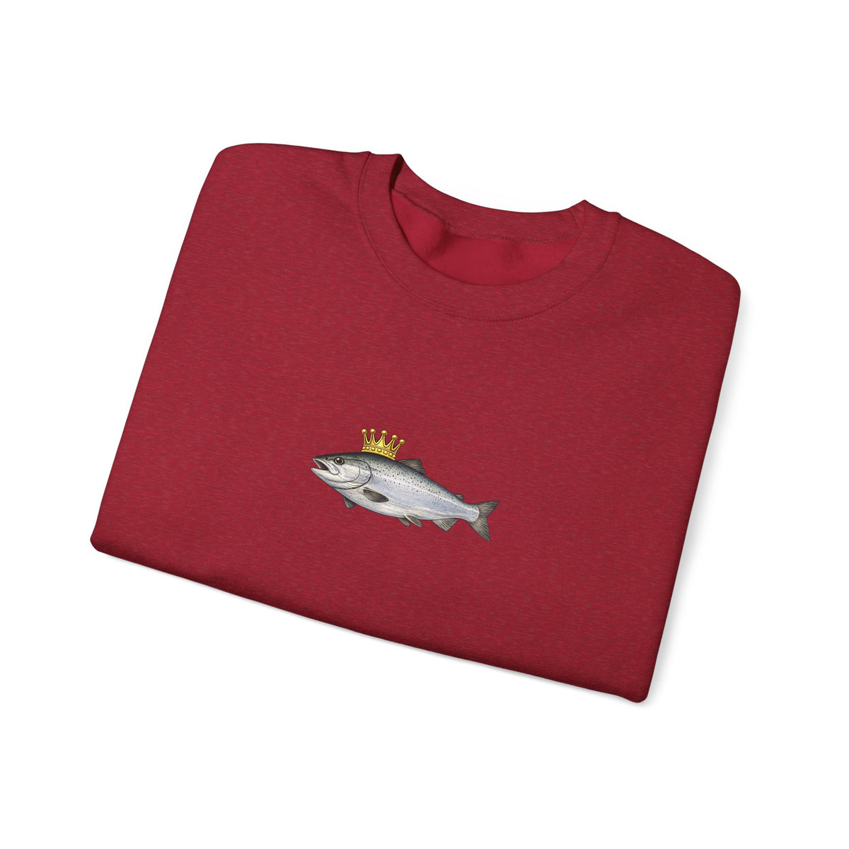 Crowned King Salmon Sweatshirt