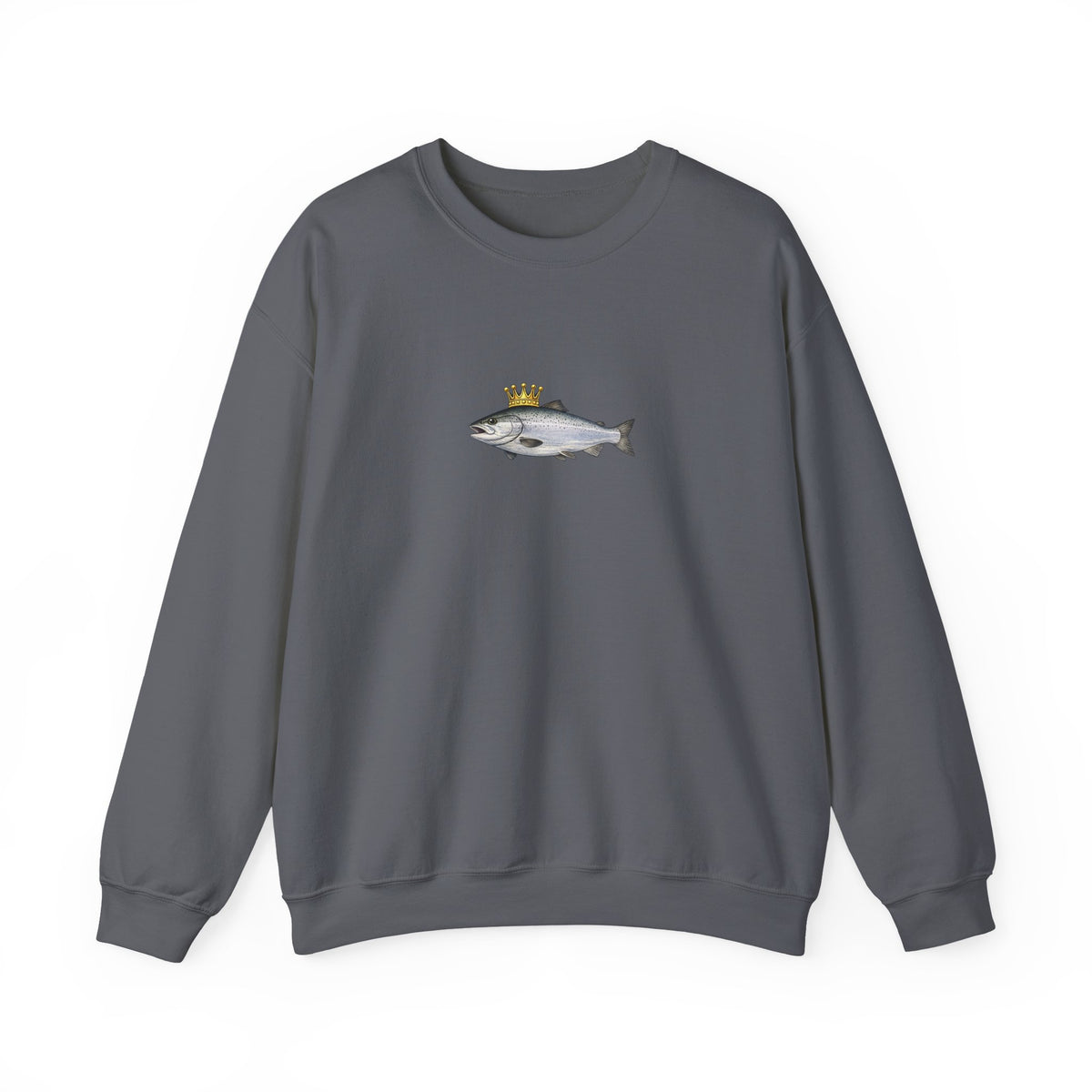 Crowned King Salmon Sweatshirt