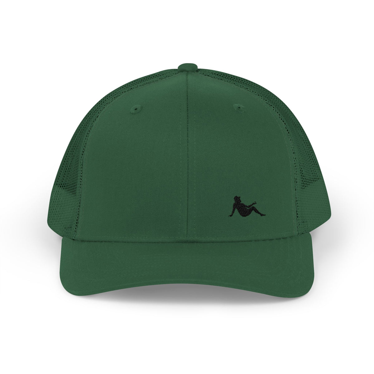 Low-key Silhouette Embroidered Mesh Snapback