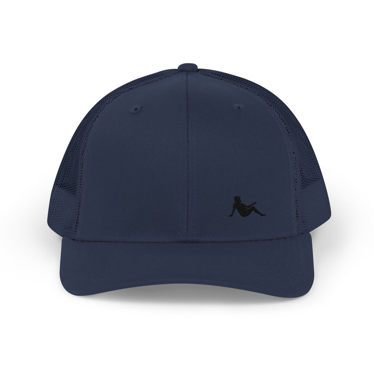 Low-key Silhouette Embroidered Mesh Snapback