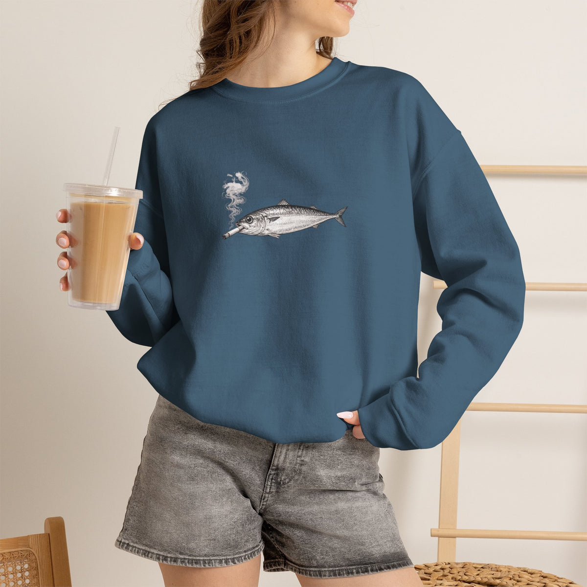 Smoking Sardine Sweatshirt