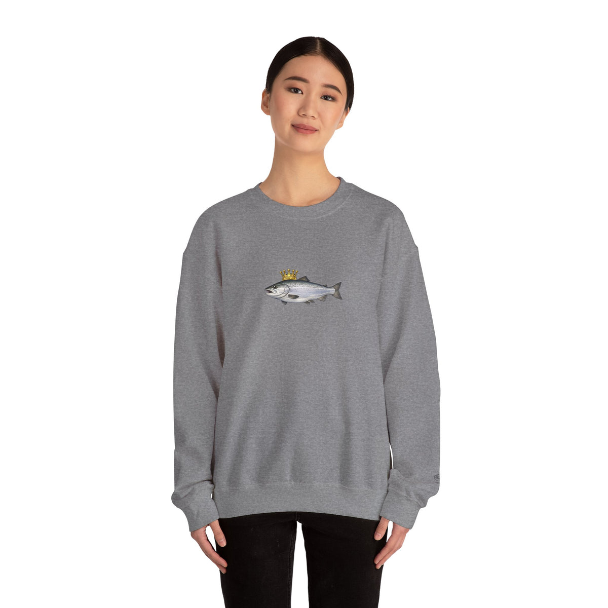 Crowned King Salmon Sweatshirt