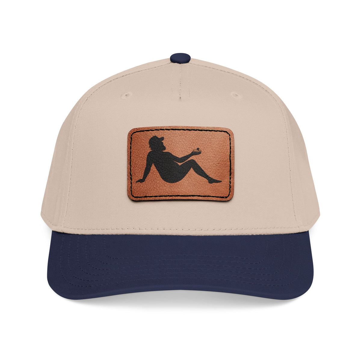 Silhouette Leather Patch Cap