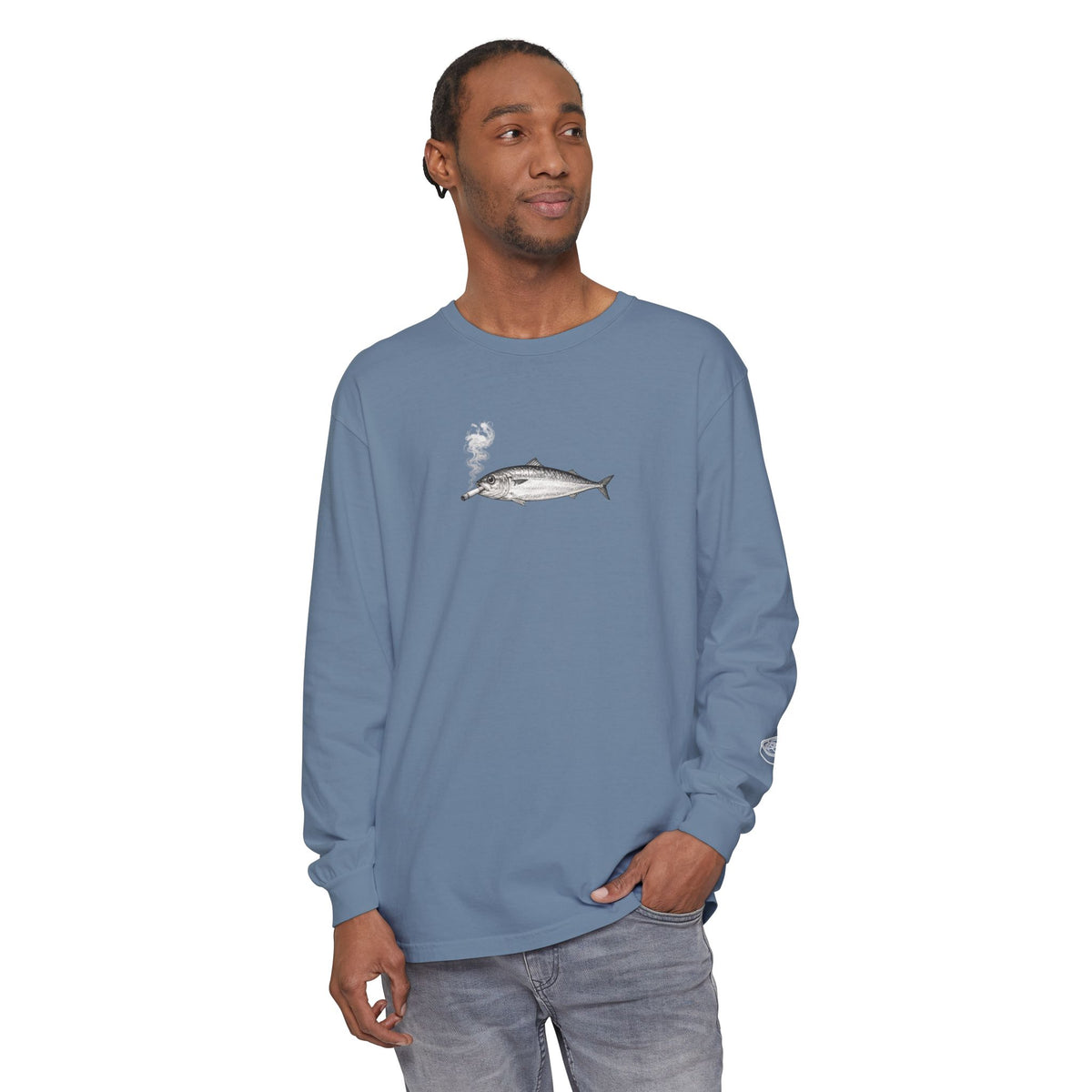Smoking Fish Long Sleeve shirt