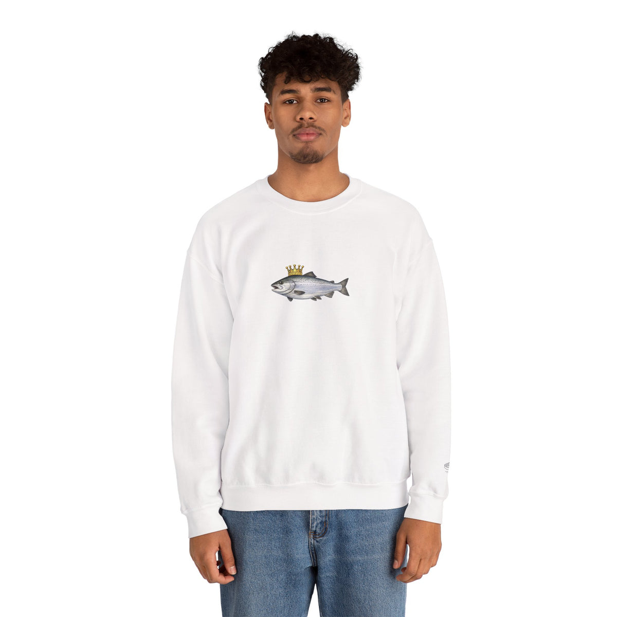 Crowned King Salmon Sweatshirt