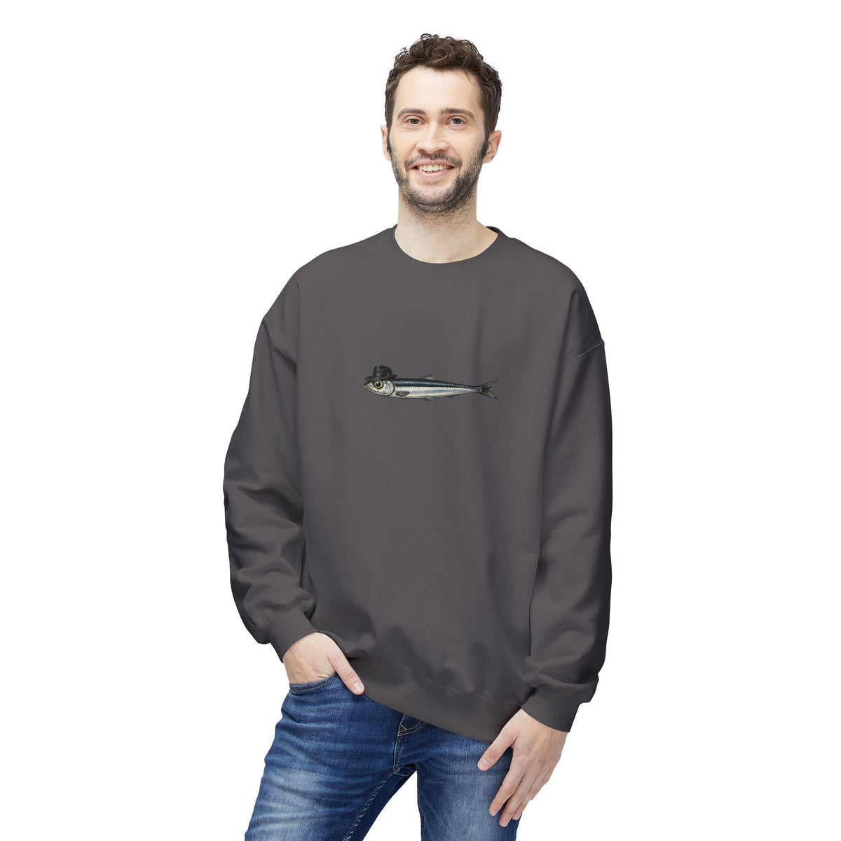 Anchovy Fedora Sweatshirt