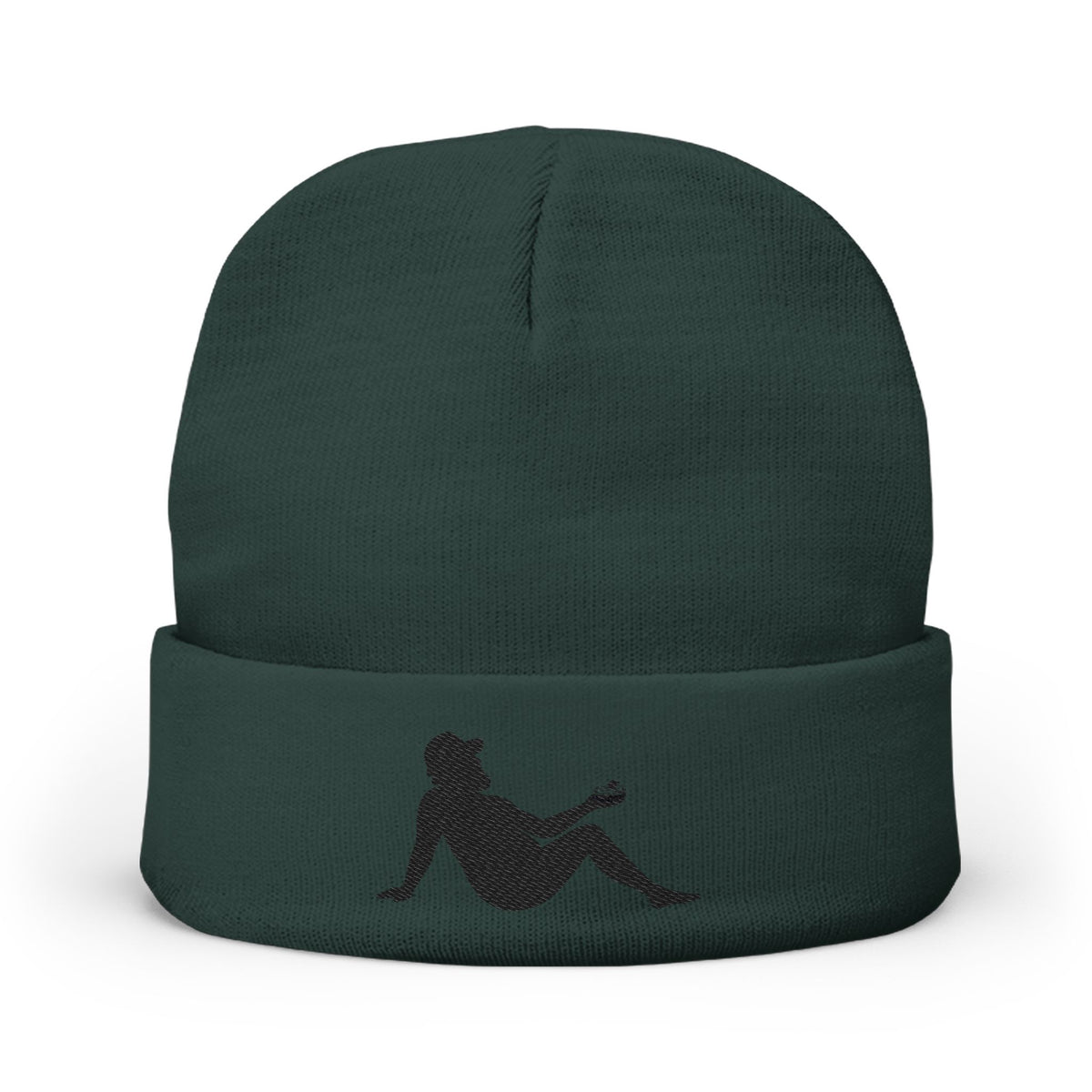 Embroidered Silhouette Beanie