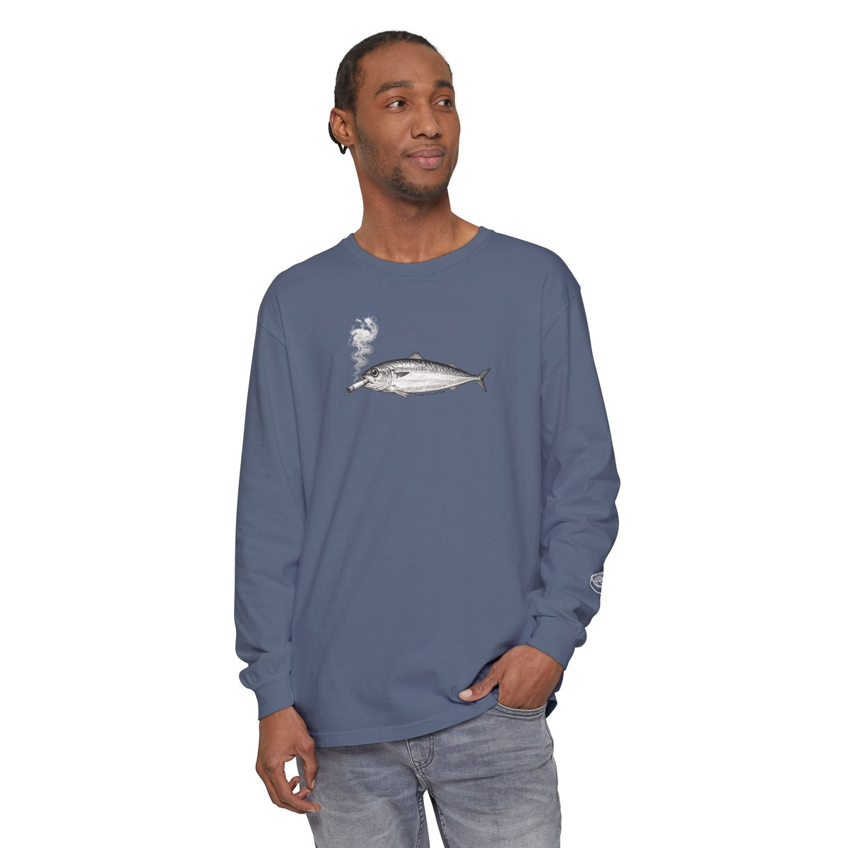 Smoking Fish Long Sleeve shirt