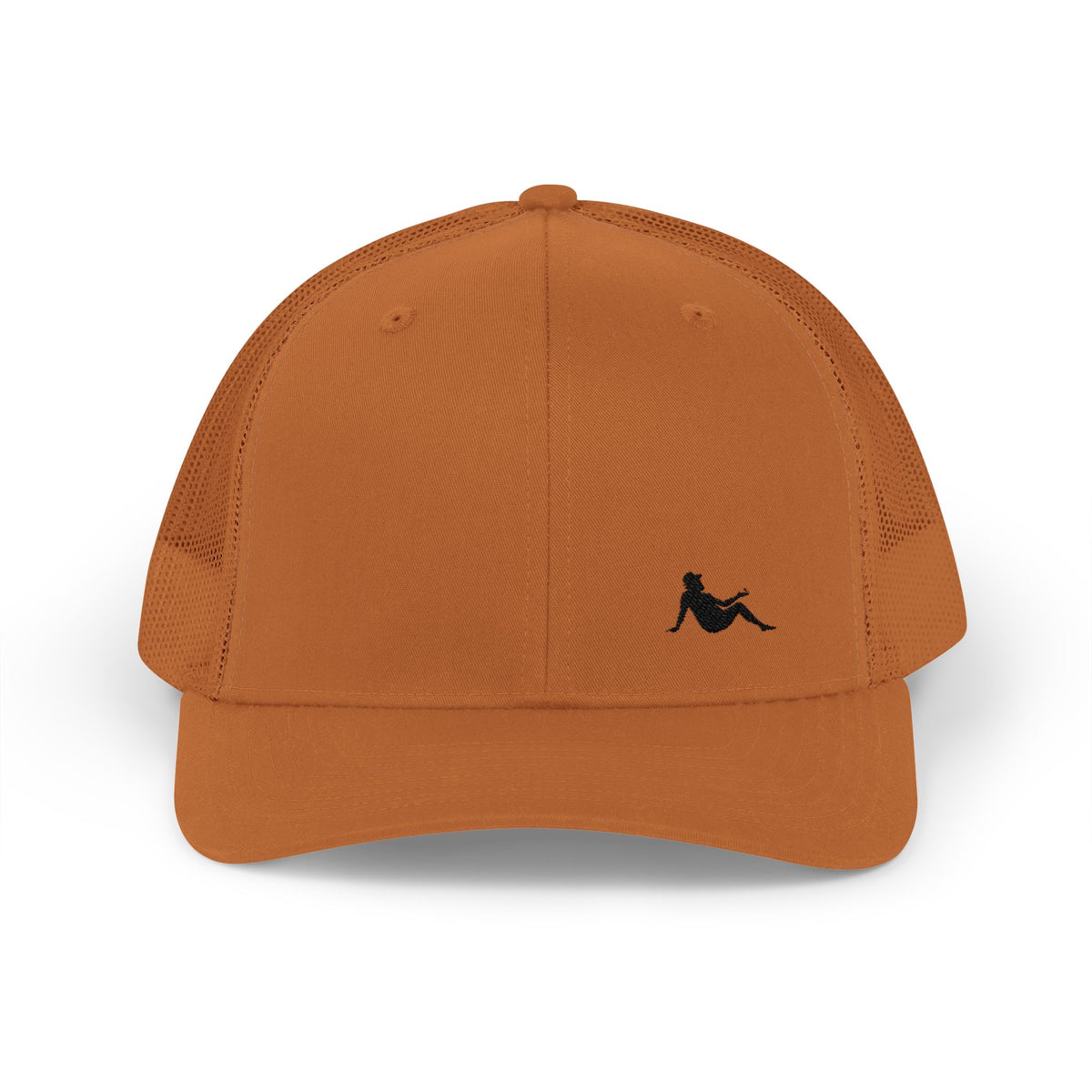 Low-key Silhouette Embroidered Mesh Snapback