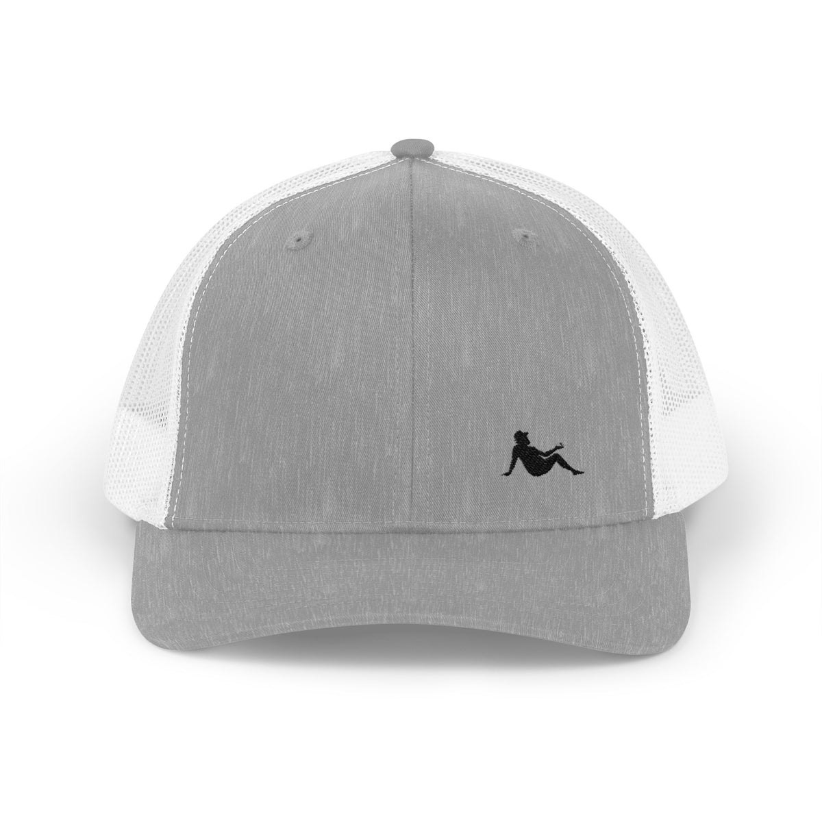 Low-key Silhouette Embroidered Mesh Snapback