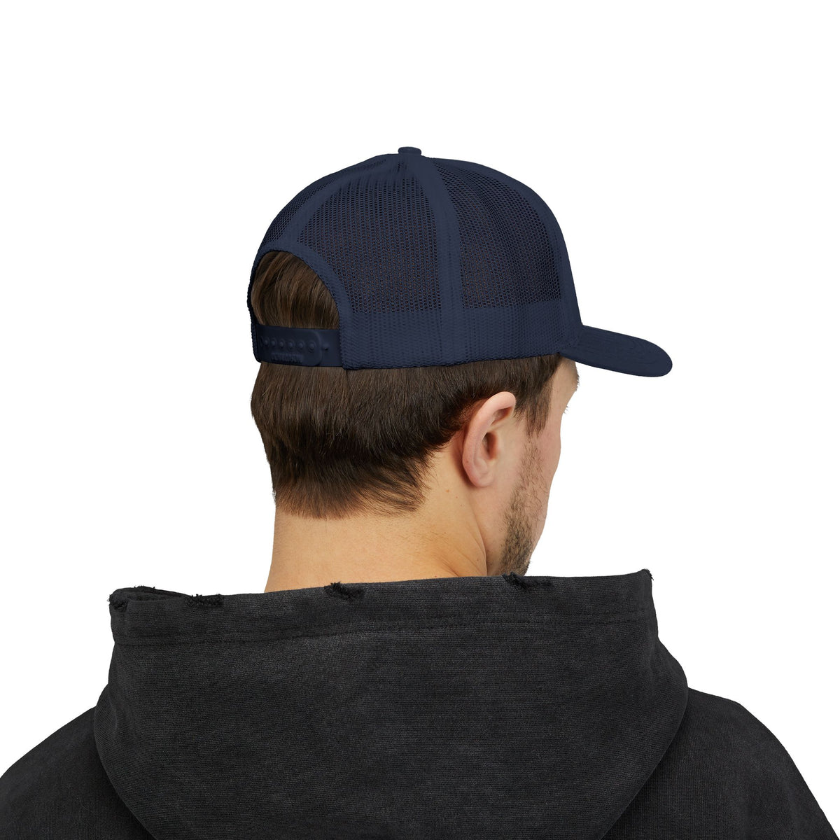 Low-key Silhouette Embroidered Mesh Snapback