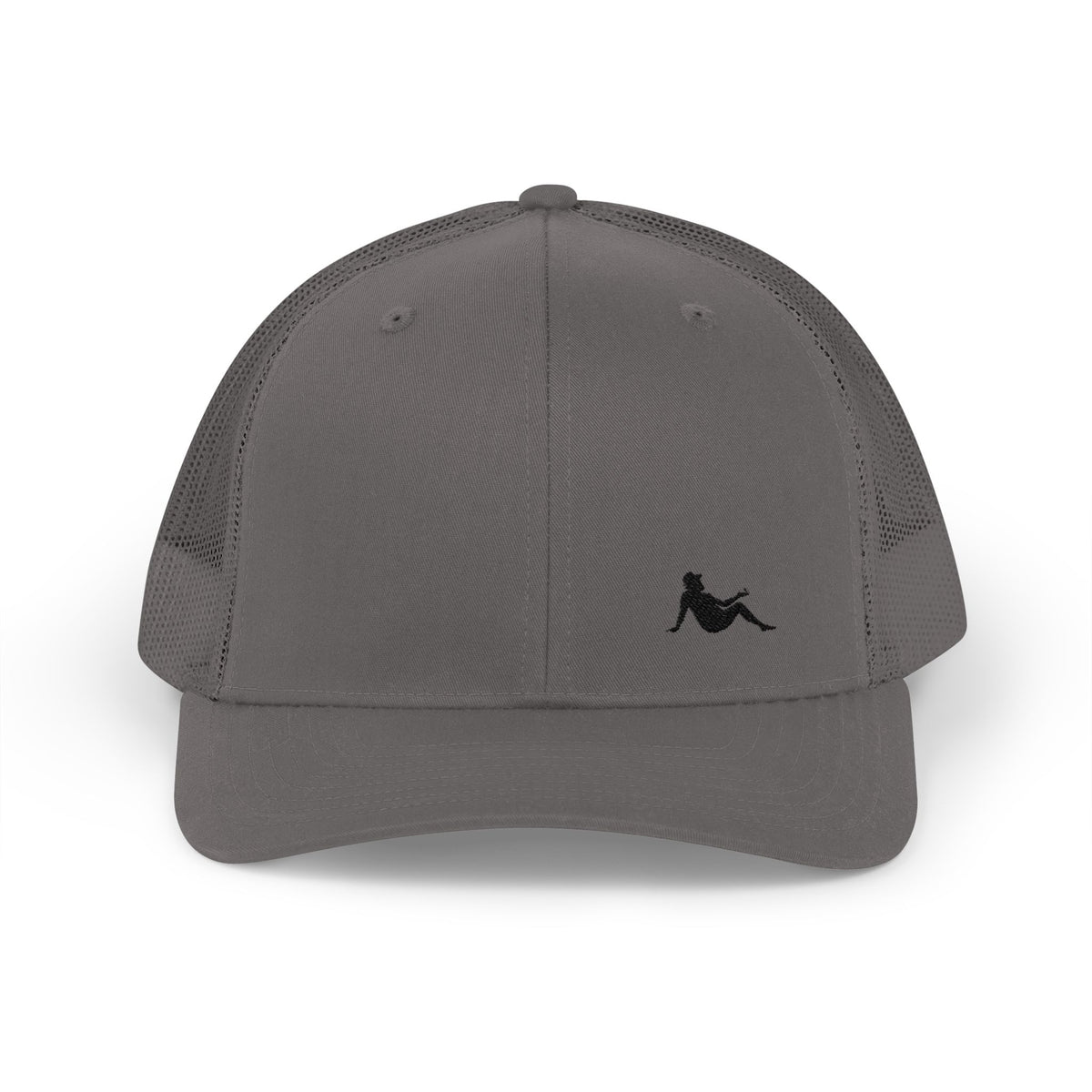 Low-key Silhouette Embroidered Mesh Snapback