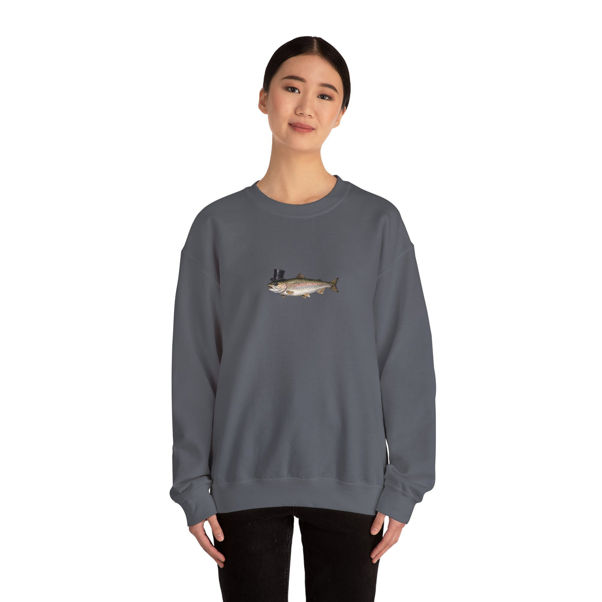 Rainbow Trout Top Hat Sweatshirt