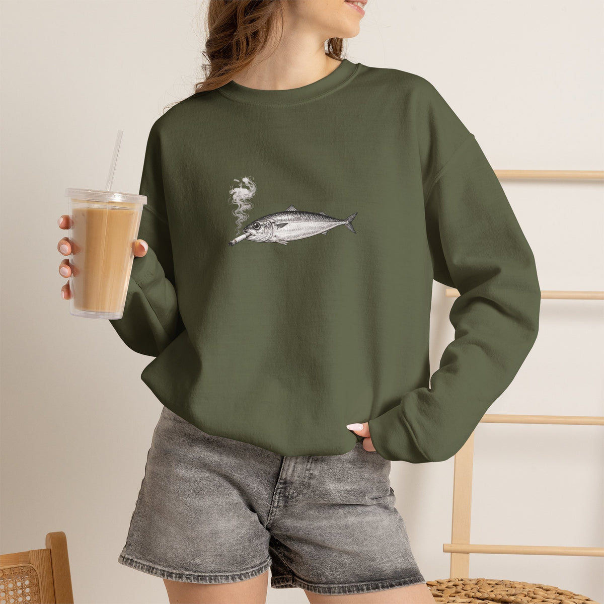 Smoking Sardine Sweatshirt