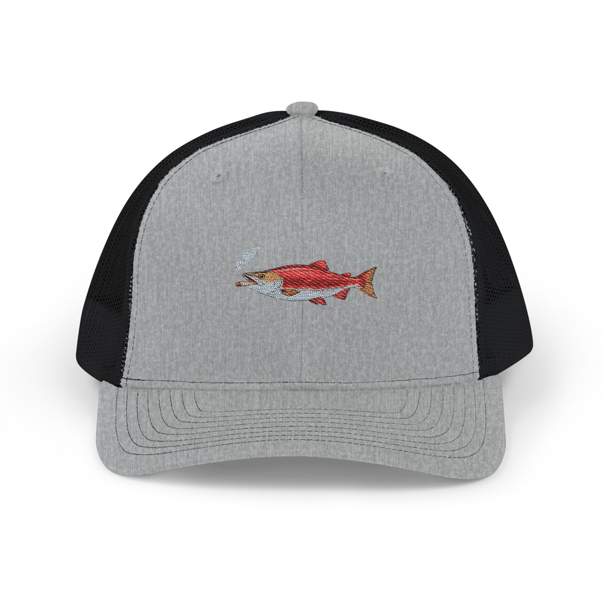 Embroidered Smoked Salmon Snapback Cap