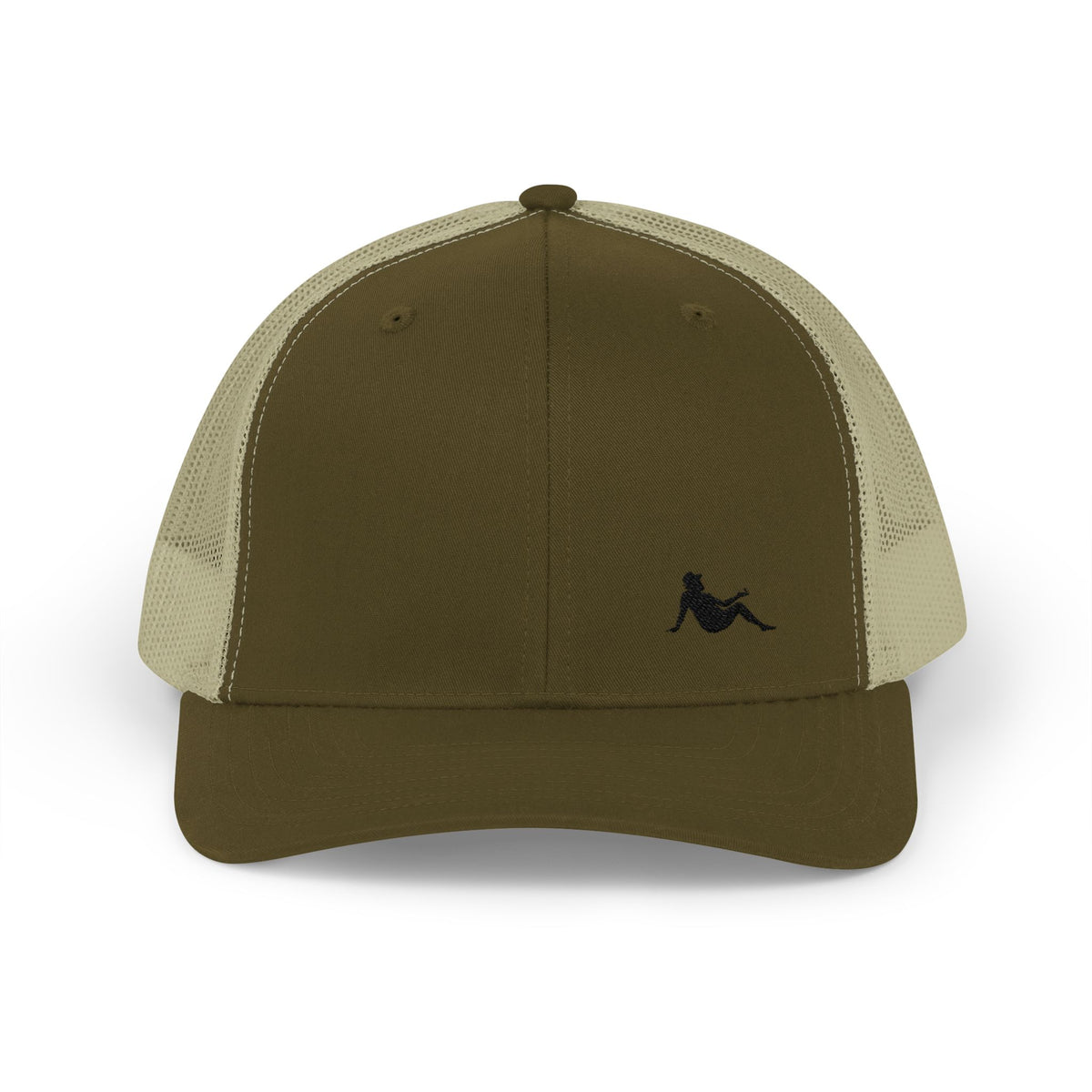 Low-key Silhouette Embroidered Mesh Snapback