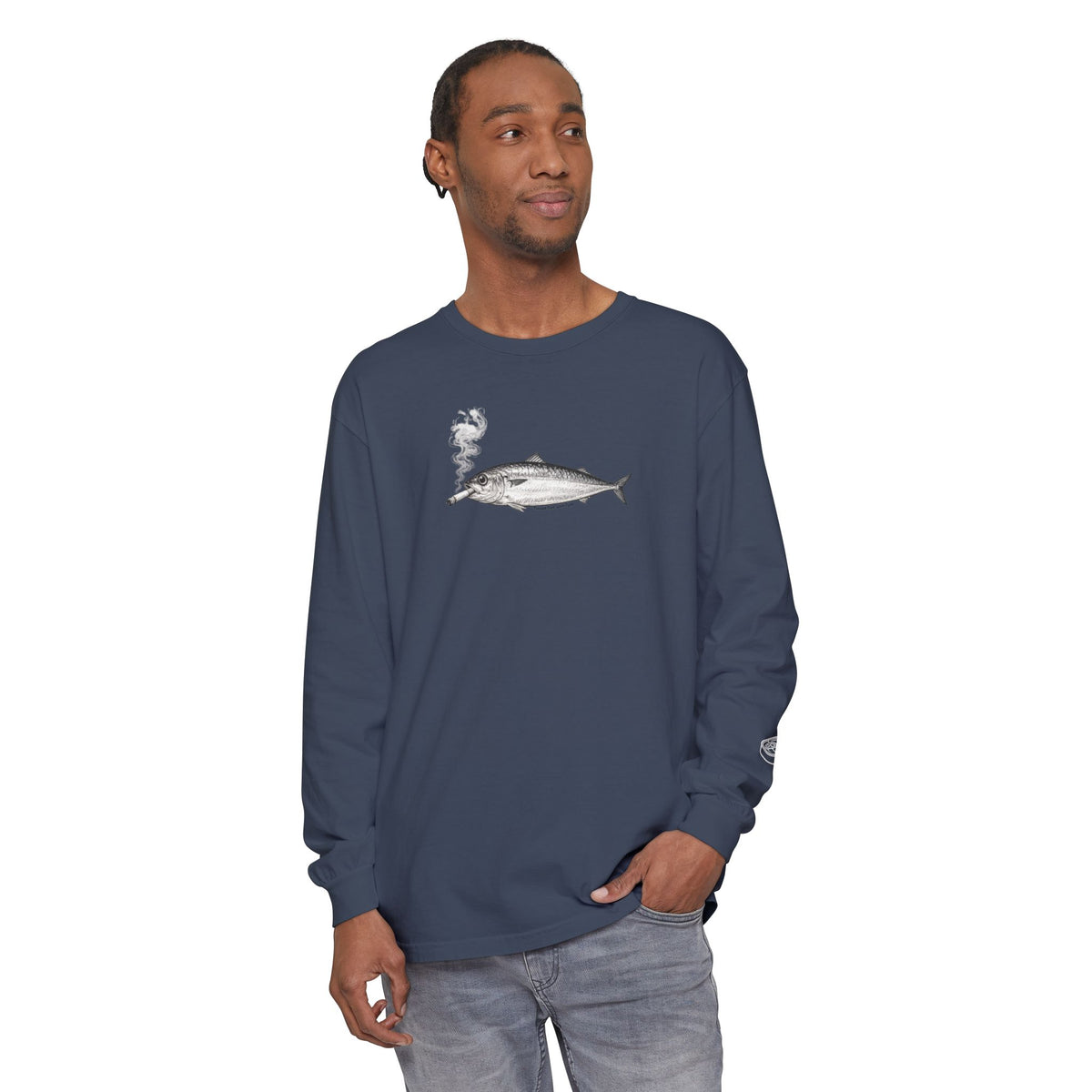 Smoking Fish Long Sleeve shirt