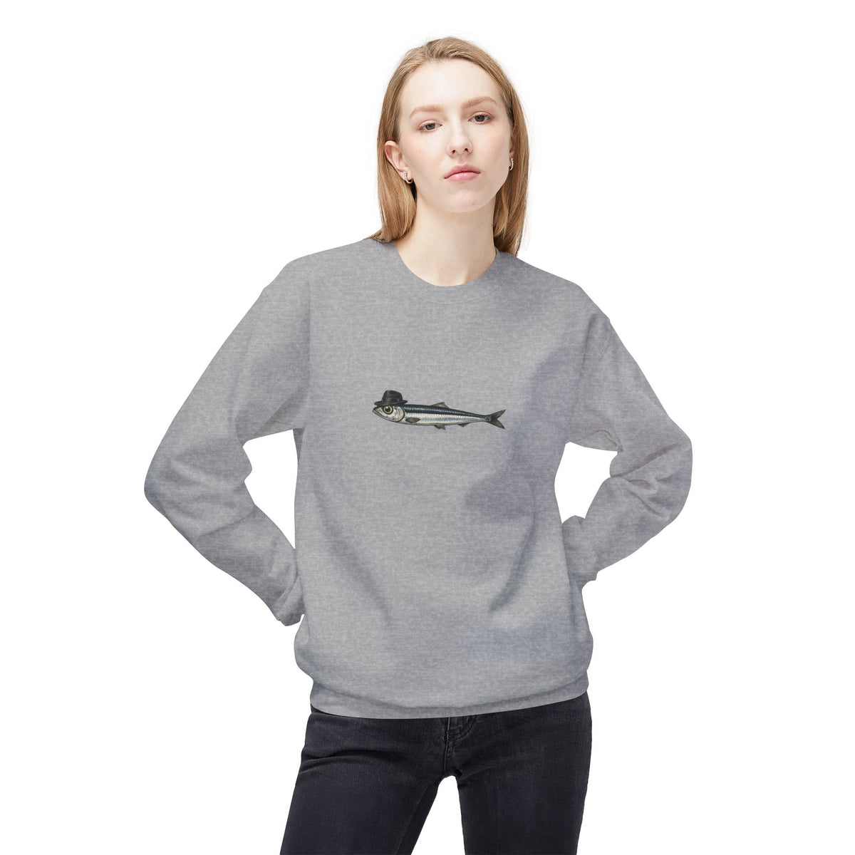 Anchovy Fedora Sweatshirt