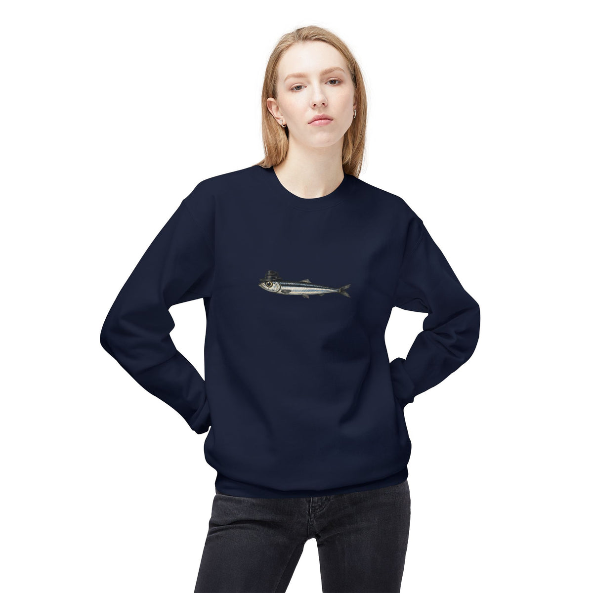 Anchovy Fedora Sweatshirt