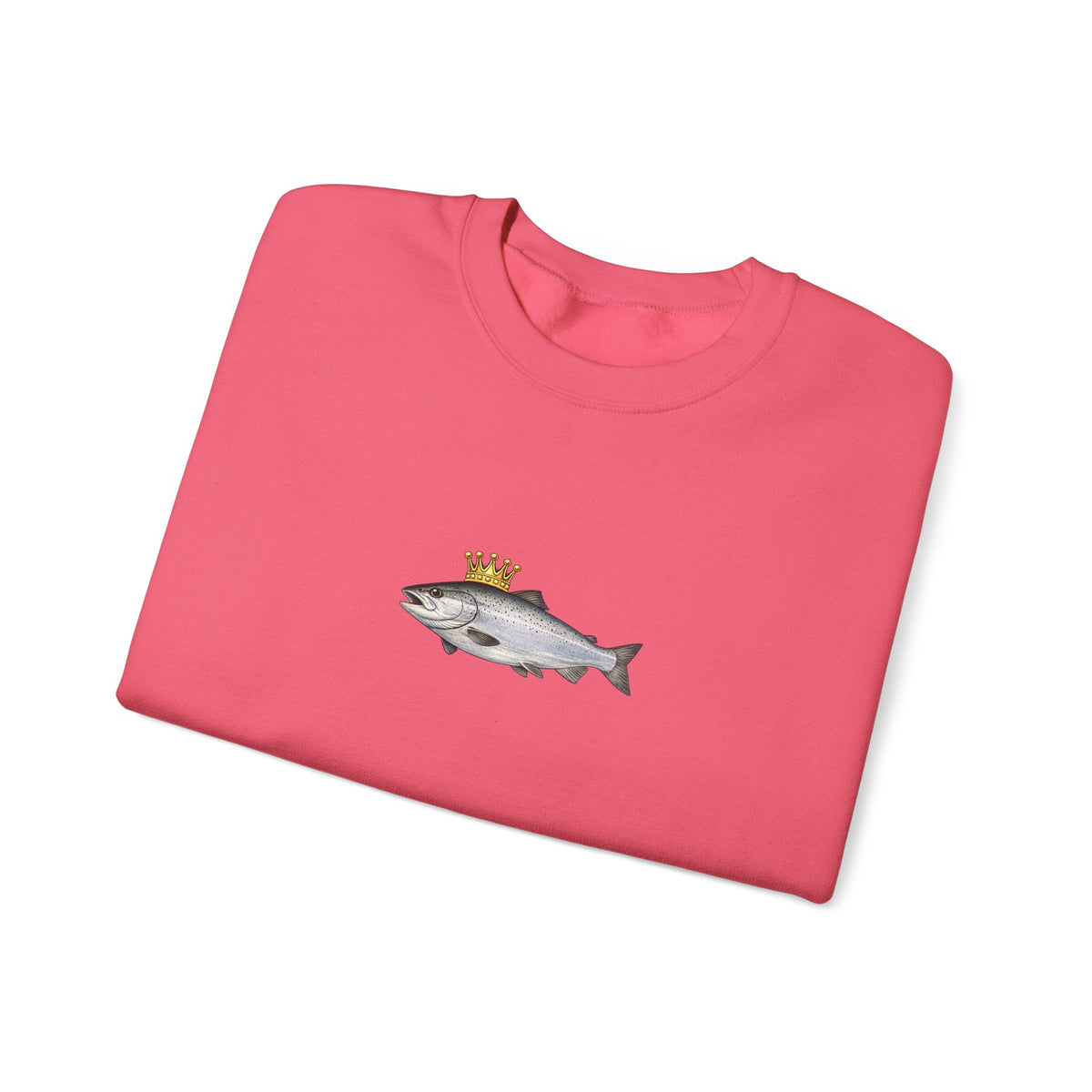 Crowned King Salmon Sweatshirt