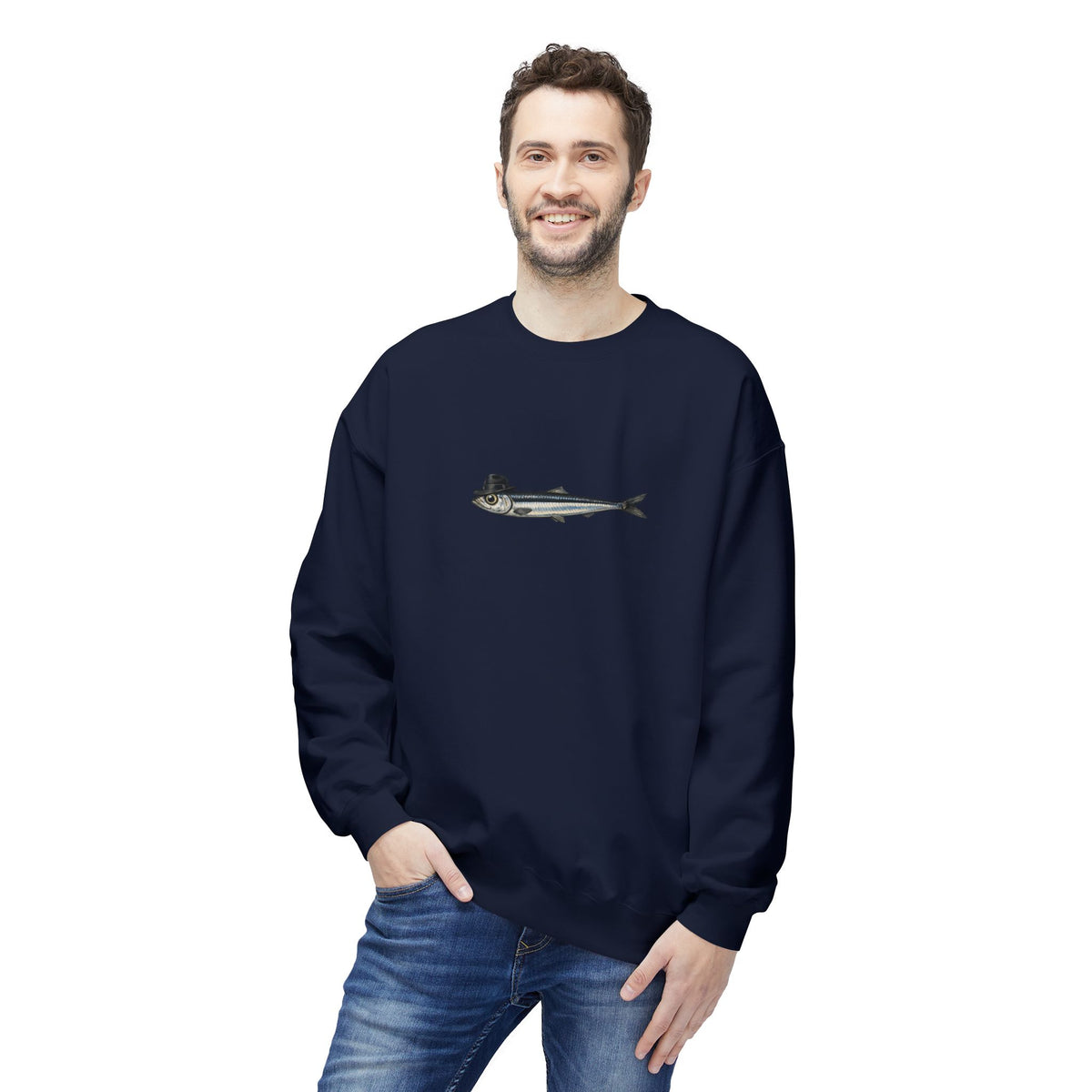 Anchovy Fedora Sweatshirt