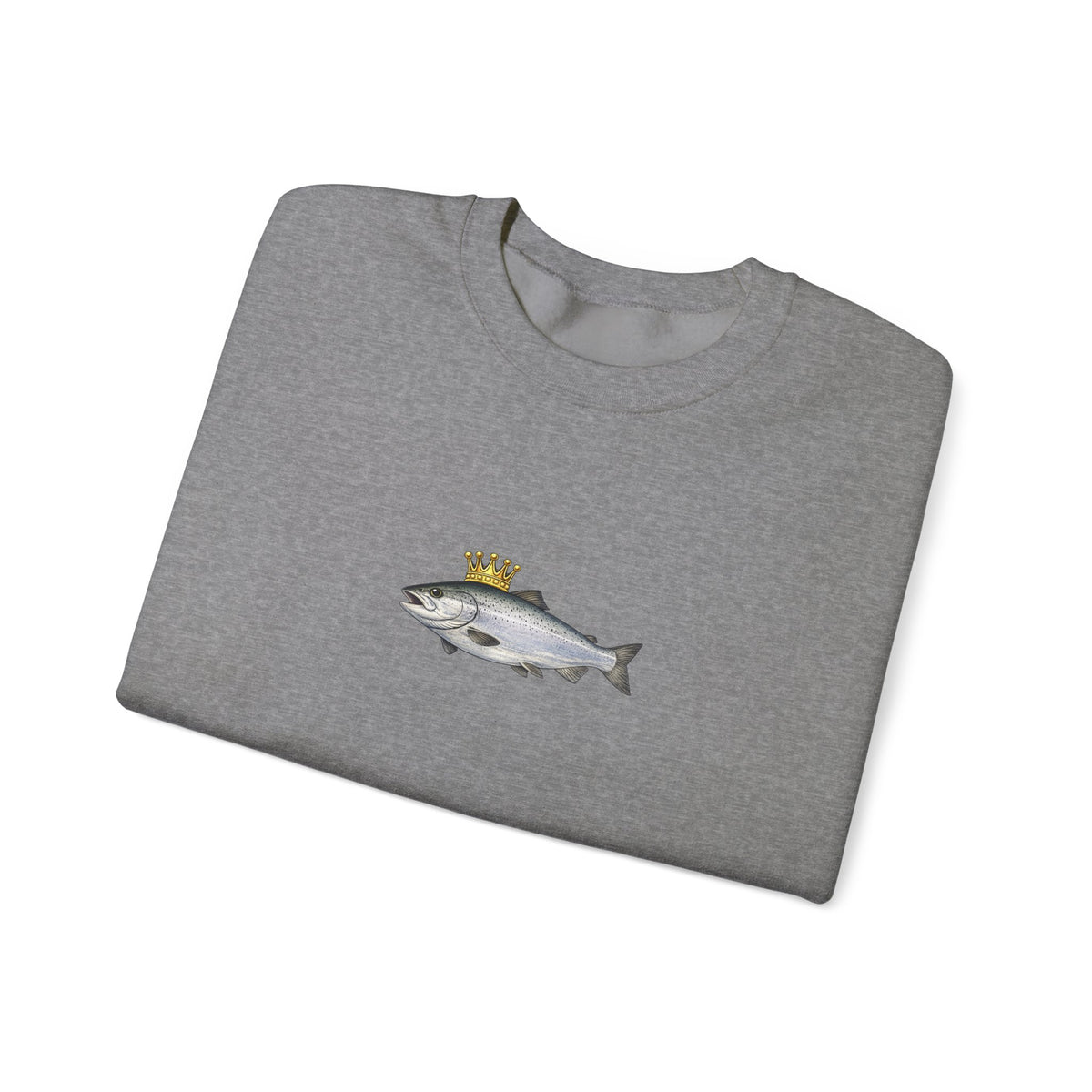 Crowned King Salmon Sweatshirt