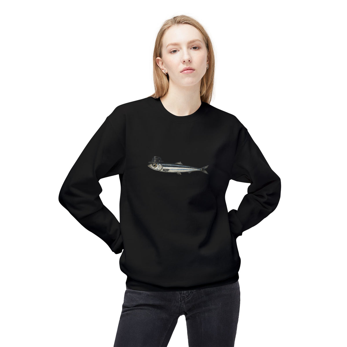 Anchovy Fedora Sweatshirt