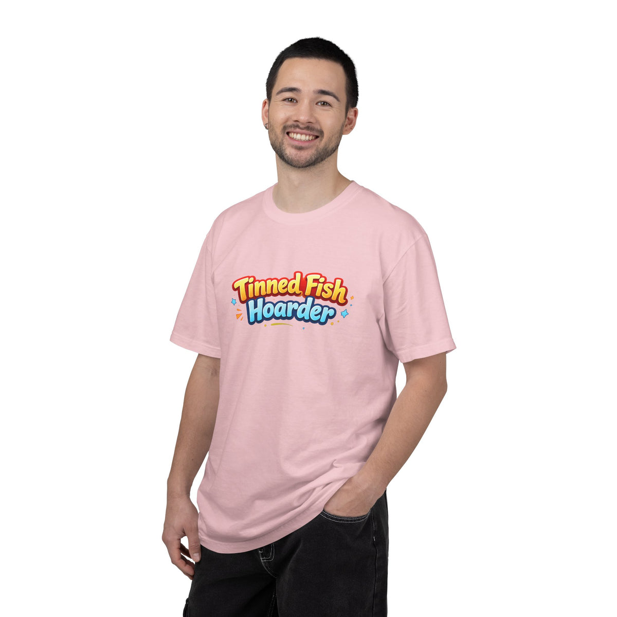 Tinned Fish Hoarder T-Shirt | Playful Retro Logo, Food Humor Tee