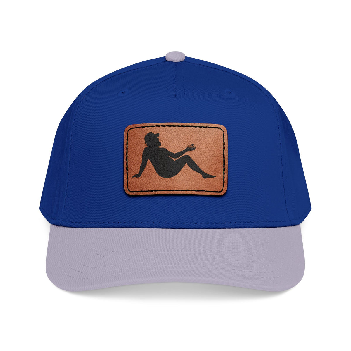 Silhouette Leather Patch Cap