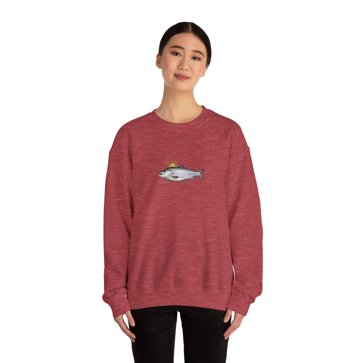 Crowned King Salmon Sweatshirt