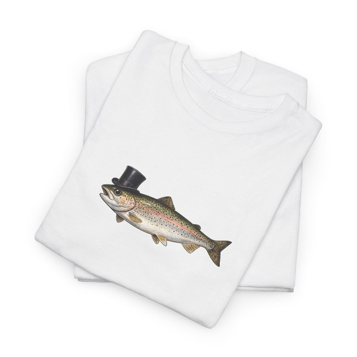 Rainbow Trout Top Hat T-Shirt