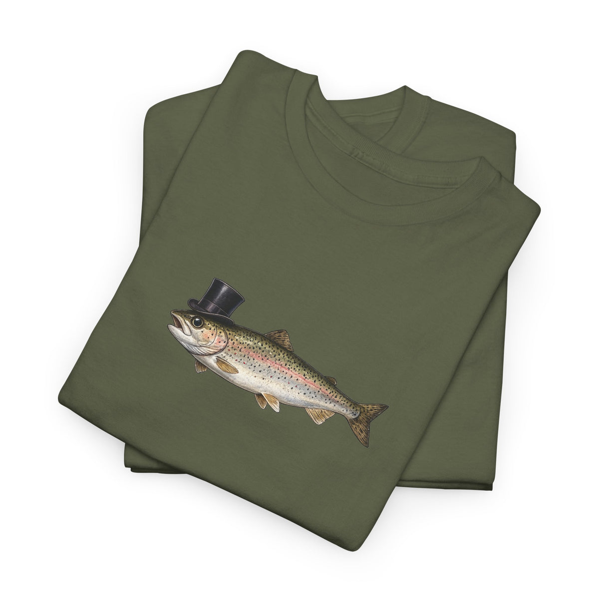 Rainbow Trout Top Hat T-Shirt